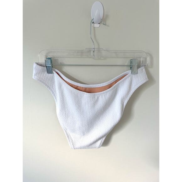 J. Crew Curve Bikini Bottom White Size Large NEW - Picture 2 of 6